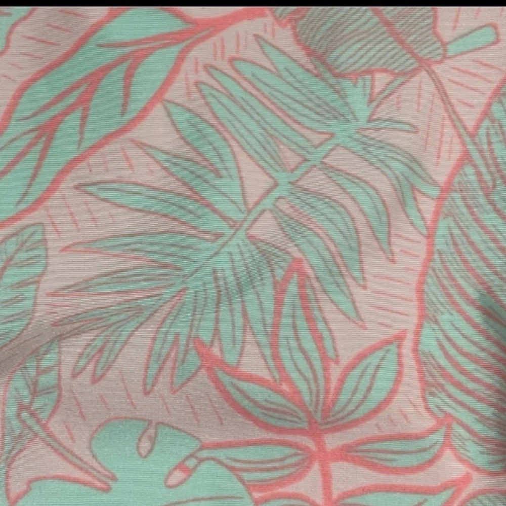 Cat & Jack Pink and Green Girls Swim Rashguard